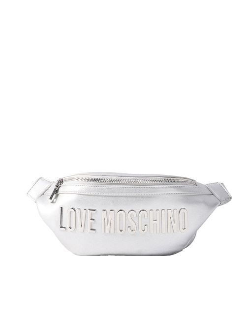 Lettering Metallic Silver marsupio LOVE MOSCHINO | JC4195PP1M96B